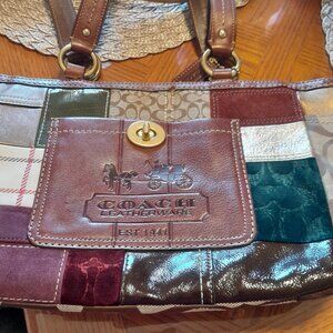 Gorgeous Holiday Coach Patchwork Tote